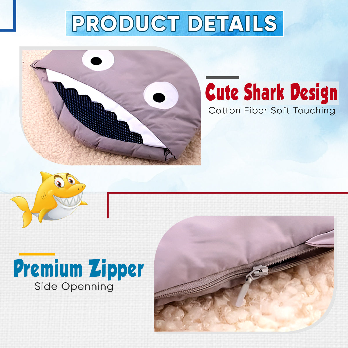 Cozyfin Baby Shark Sleeping Bags