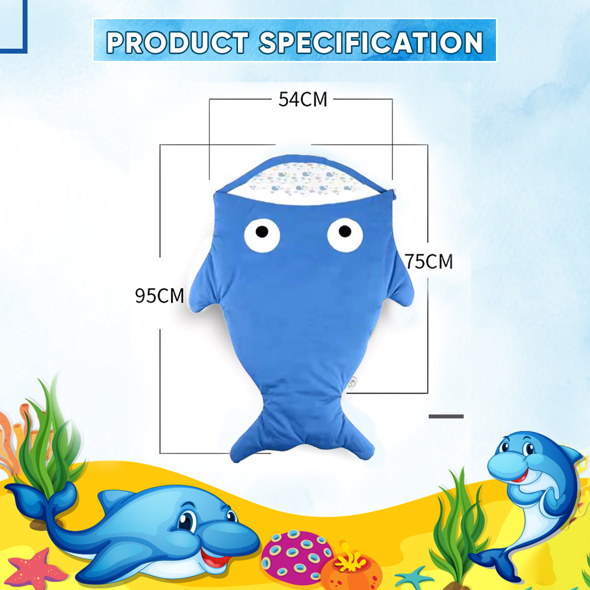 Cozyfin Baby Shark Sleeping Bags
